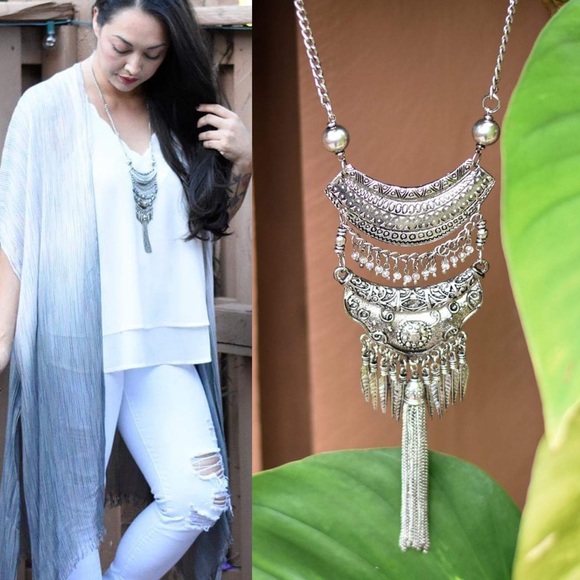 The House Of Gentry Jewelry - Long Bohemian Statement Necklace